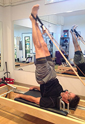 Steve Appelbaum demonstrates Long Spine Massage on the Reformer